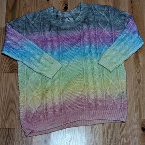 UNIF Cake Rainbow Sweater NWOT Size M